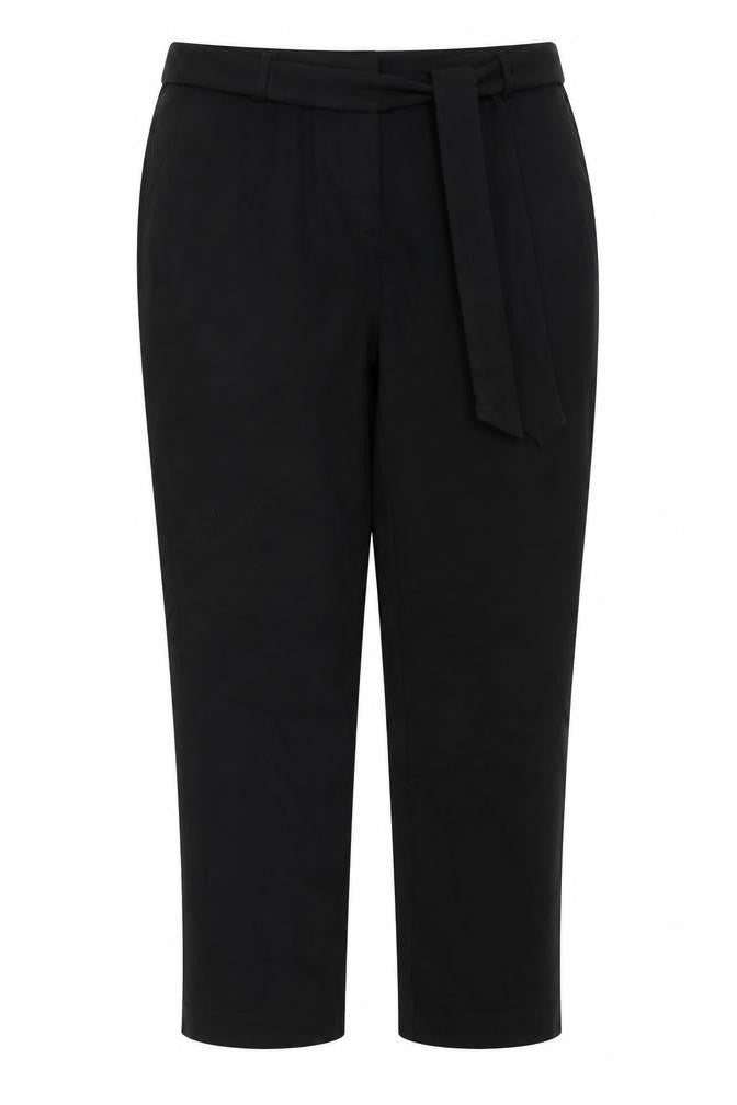 Womens UK Size 14 Kiabi Regular Fit Dress Pants Black Trousers