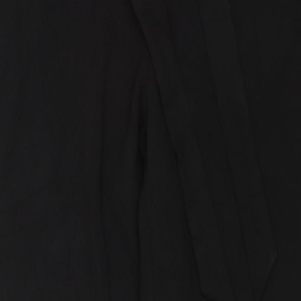 Womens UK Size 14 Kiabi Regular Fit Dress Pants Black Trousers