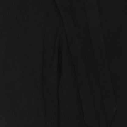 Womens UK Size 14 Kiabi Regular Fit Dress Pants Black Trousers