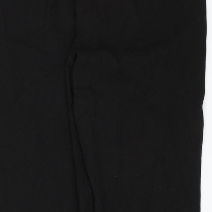Womens UK Size 14 Kiabi Regular Fit Dress Pants Black Trousers