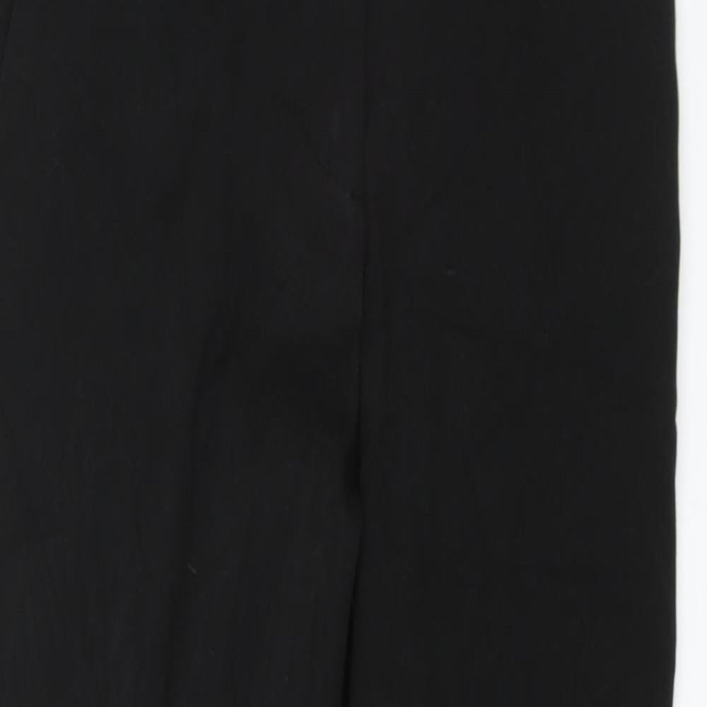 Womens UK Size 4 H&M Regular Fit Chino Black Trousers