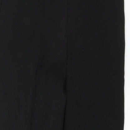 Womens UK Size 4 H&M Regular Fit Chino Black Trousers