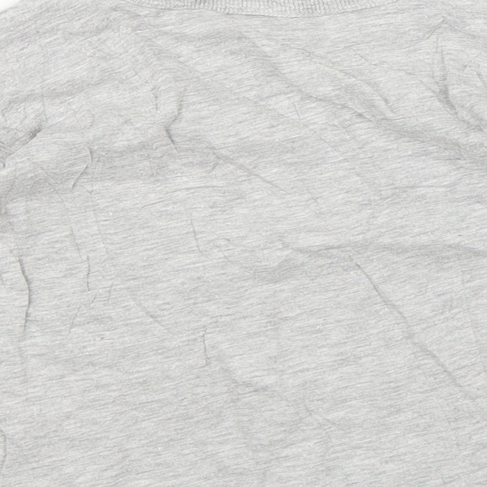 Brand and care label for Next Baby Grey Basic T-Shirt, size 12-18, Months - Trucks