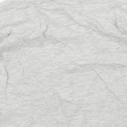 Brand and care label for Next Baby Grey Basic T-Shirt, size 12-18, Months - Trucks