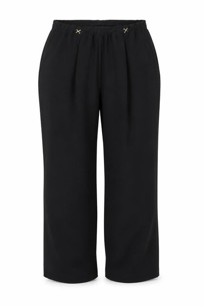 Womens UK Size 16 BHS Regular Fit Dress Pants Black Trousers