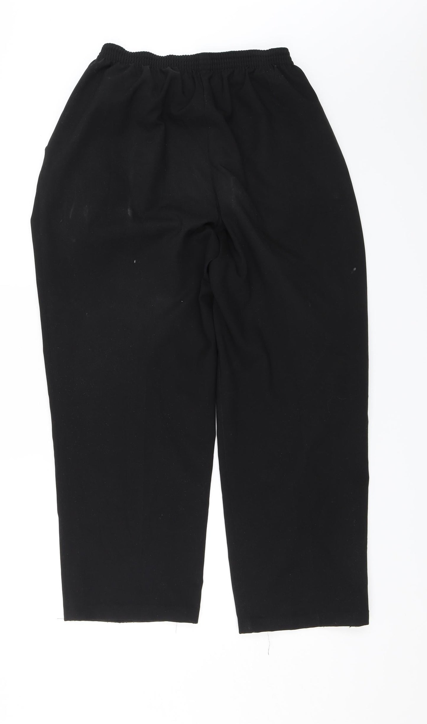 Womens UK Size 16 BHS Regular Fit Dress Pants Black Trousers