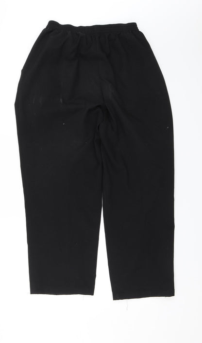 Womens UK Size 16 BHS Regular Fit Dress Pants Black Trousers