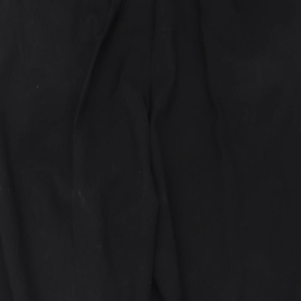 Womens UK Size 16 BHS Regular Fit Dress Pants Black Trousers