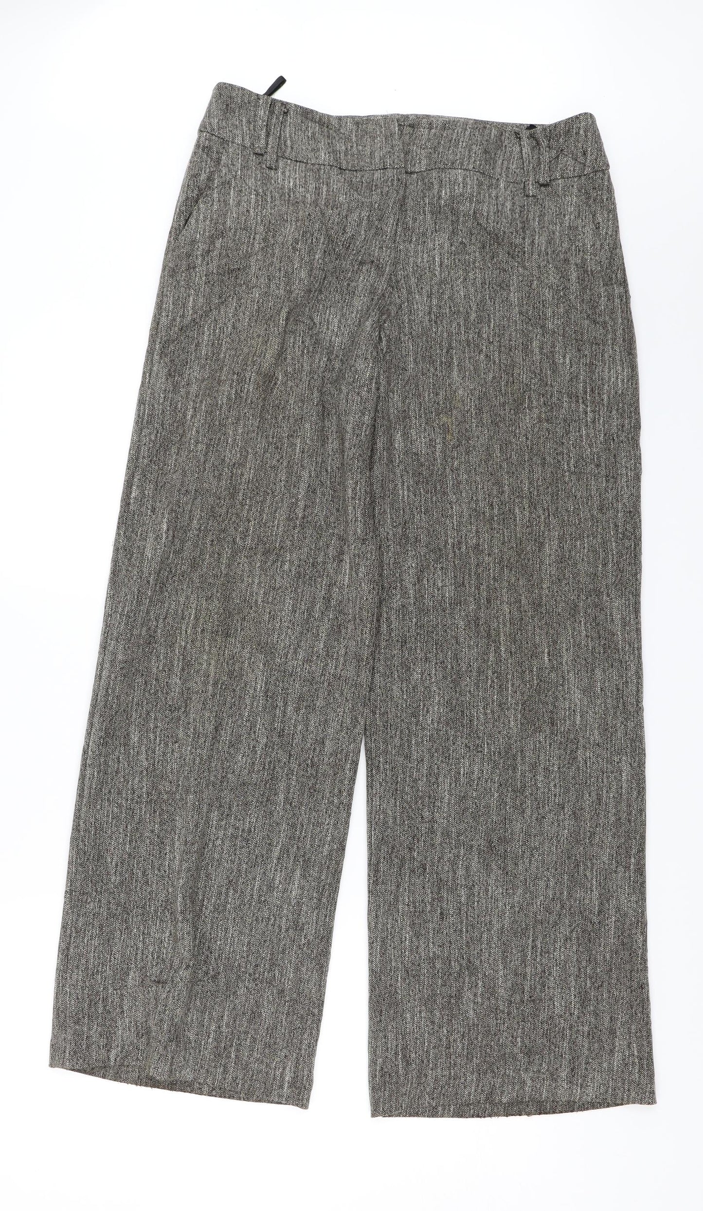 Womens UK Size 12 Atmosphere Regular Fit Dress Pants Brown Trousers