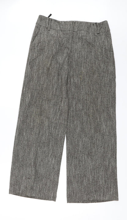 Womens UK Size 12 Atmosphere Regular Fit Dress Pants Brown Trousers