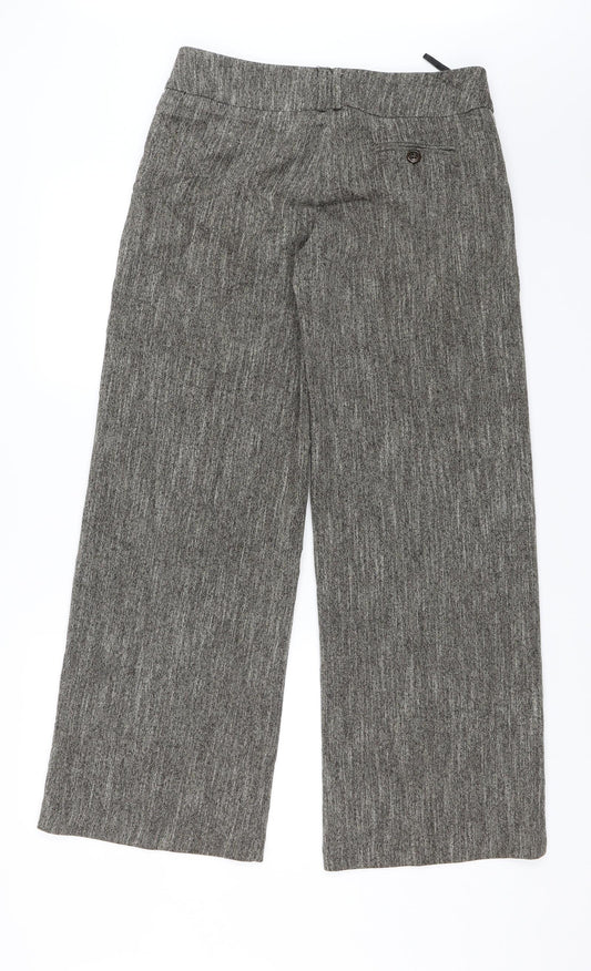 Womens UK Size 12 Atmosphere Regular Fit Dress Pants Brown Trousers
