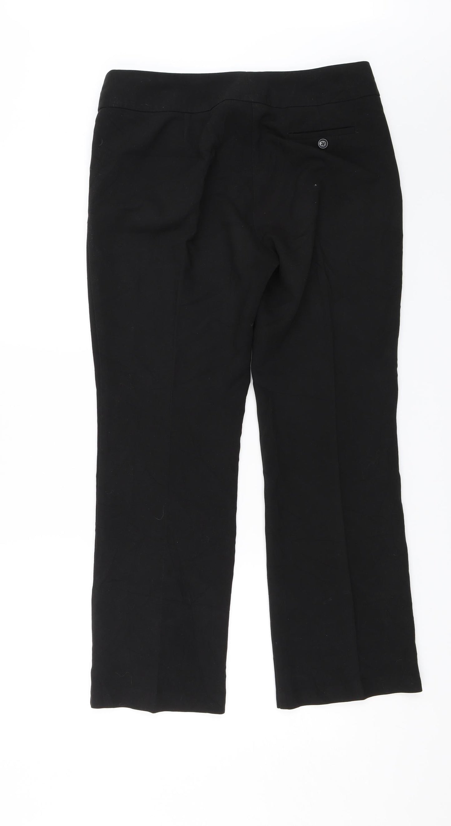 M&S Womens Black   Dress Pants Trousers Size 12 L25 in