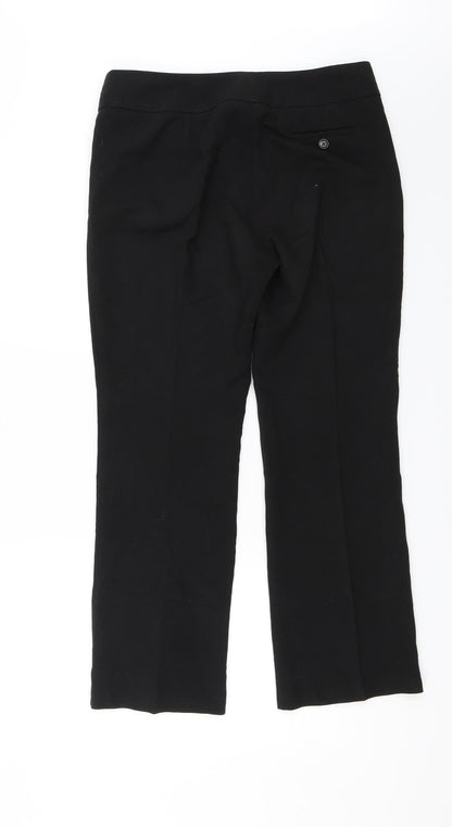 M&S Womens Black   Dress Pants Trousers Size 12 L25 in