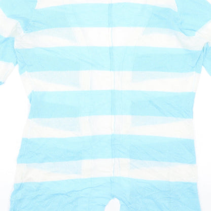 Hypr Womens Blue Striped  Shrug Jumper Size S