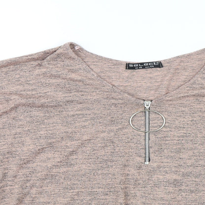 Womens UK Size 16 Select Pink Basic Blouse