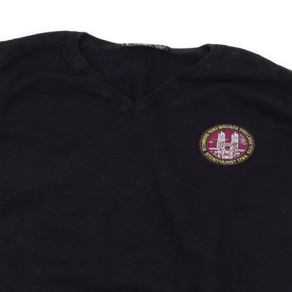 Ctrue Mens Black   Pullover Jumper Size L