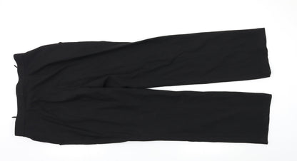 Womens UK Size 14 Preworn Regular Fit Dress Pants Black Trousers