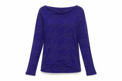 Per Una Womens Blue Geometric  Pullover Jumper Size 12