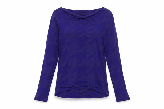 Per Una Womens Blue Geometric  Pullover Jumper Size 12