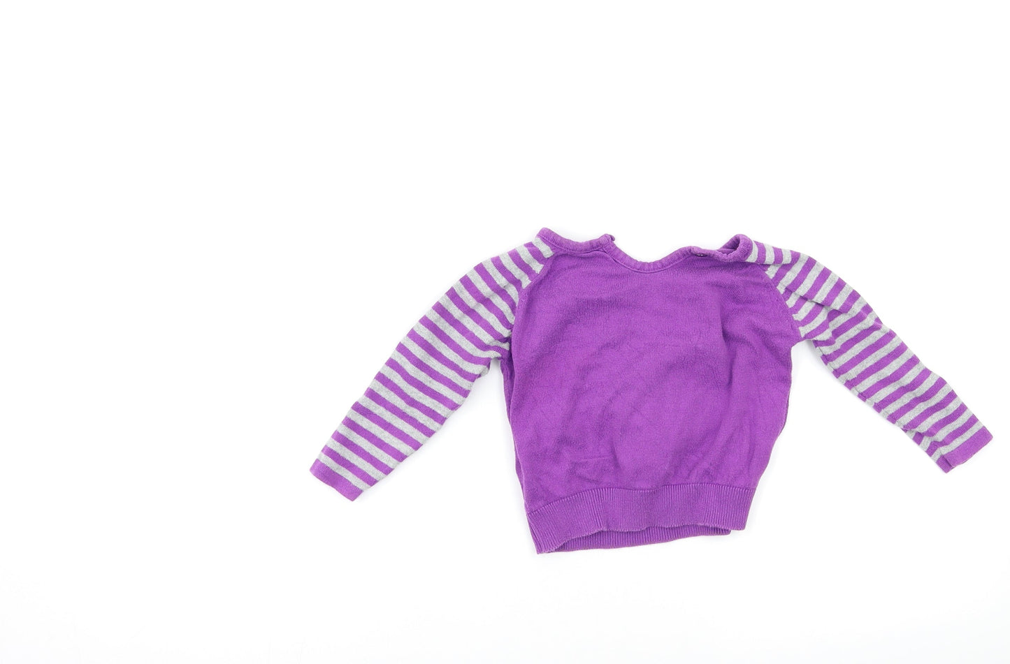 M&S Baby Purple Spotted  Pullover Jumper Size 12-18 Months