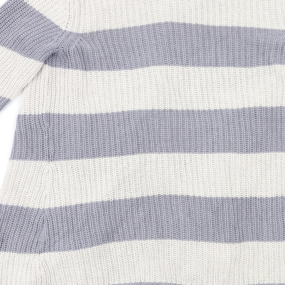 Marcel & madison Womens Multicoloured Striped  Cardigan Jumper Size M