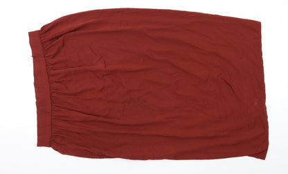 Additional front view of Atmosphere women’s brown a-line skirt, size UK 14