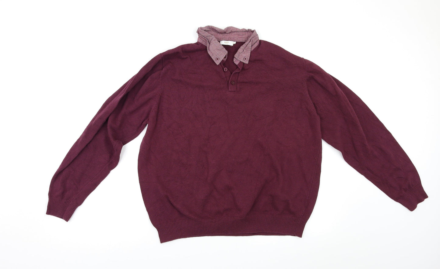 Cotton Traders Mens Purple   Pullover Jumper Size L
