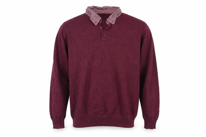 Mens UK Size L Cotton Traders Purple Pullover Jumper