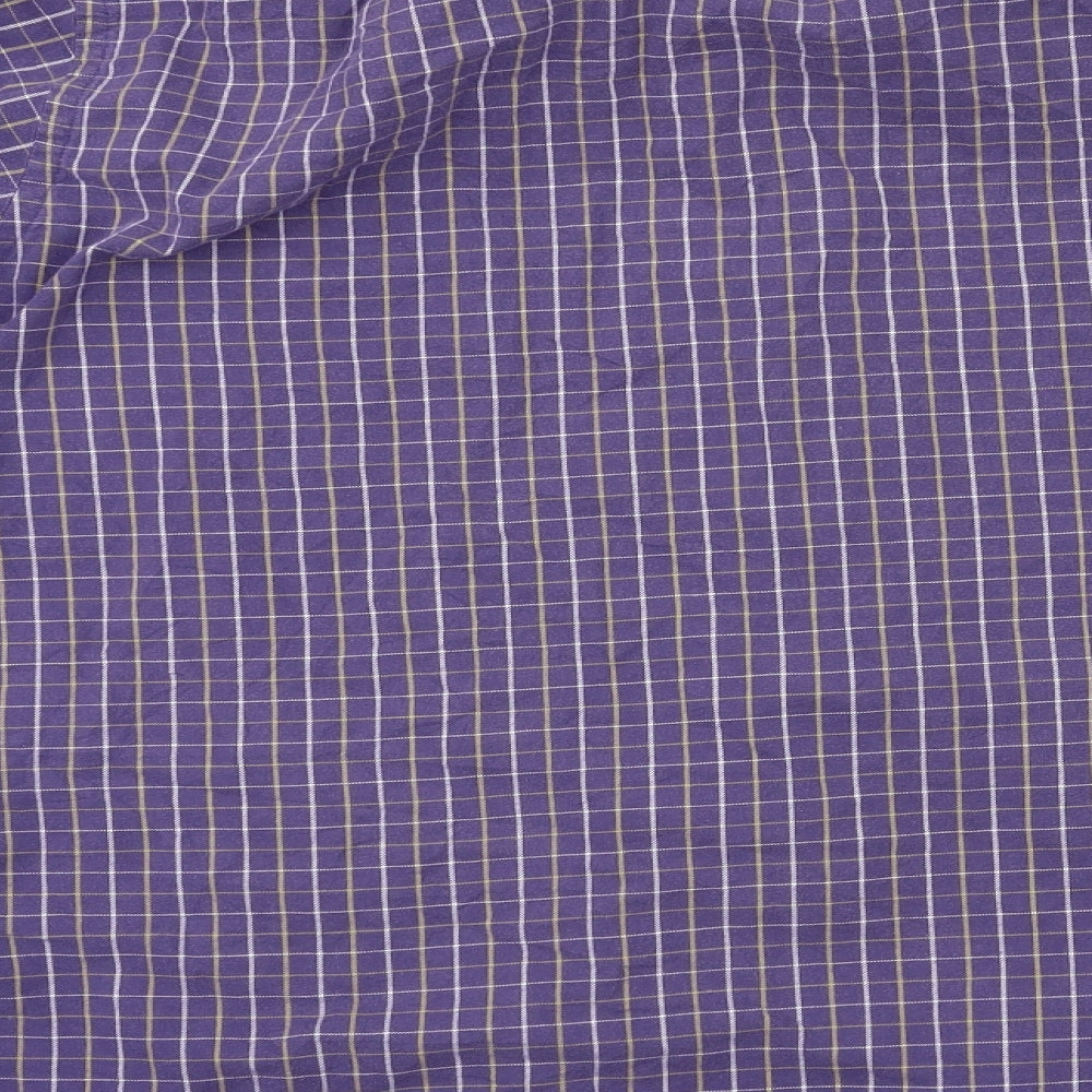Mens UK Size 17.5 M&S Multicoloured  Button-Up Long Sleeve Casual Shirt