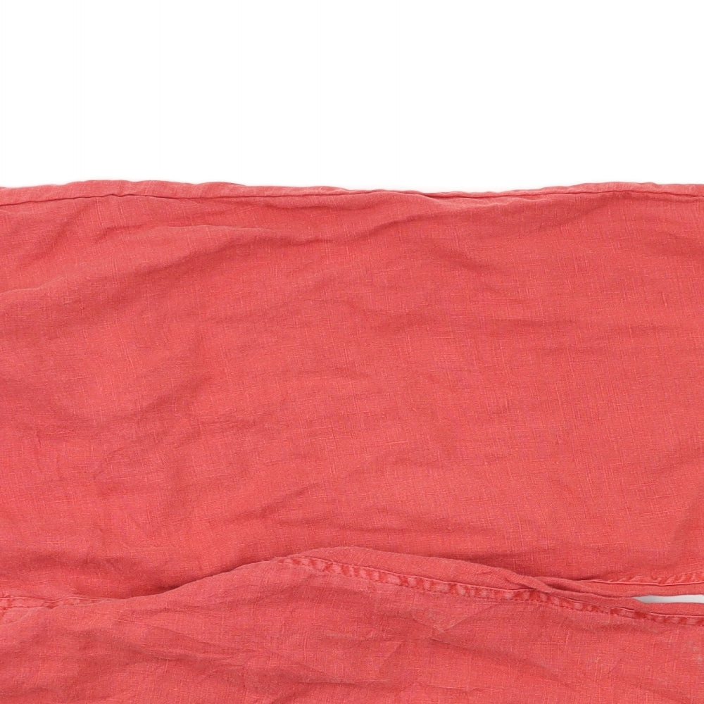 Womens UK Size XL Preworn Regular Fit Capri Red Trousers