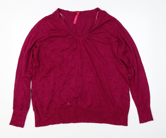 Preworn Womens Pink   Pullover Jumper Size 20