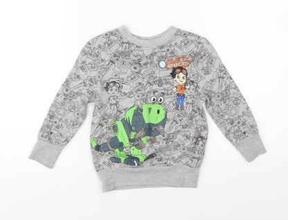 George Baby Grey   Pullover Jumper Size 12-18 Months  - Nickelodeon Rusty Rivets