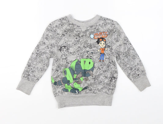 George Baby Grey   Pullover Jumper Size 12-18 Months  - Nickelodeon Rusty Rivets