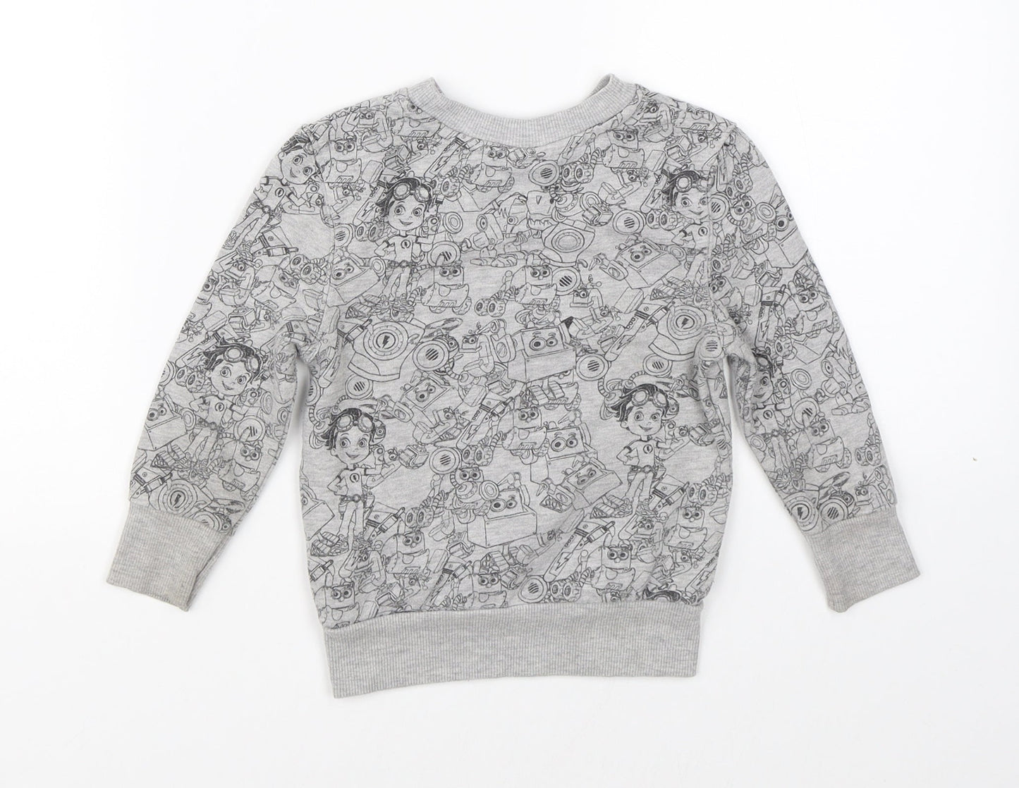George Baby Grey   Pullover Jumper Size 12-18 Months  - Nickelodeon Rusty Rivets