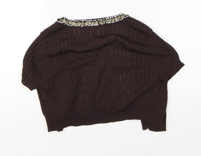 Clanline Girls Brown   Cape Jumper Size 12-13 Years