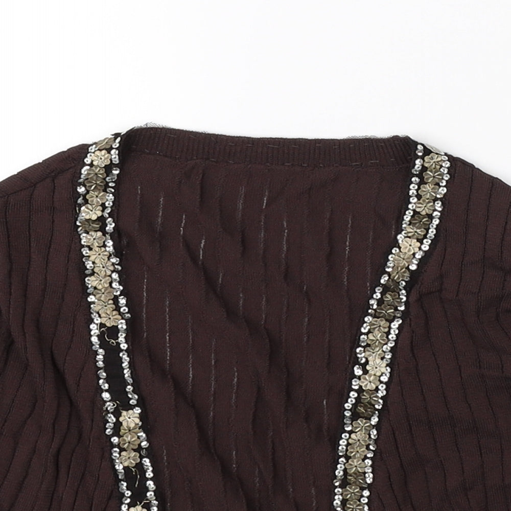 Clanline Girls Brown   Cape Jumper Size 12-13 Years
