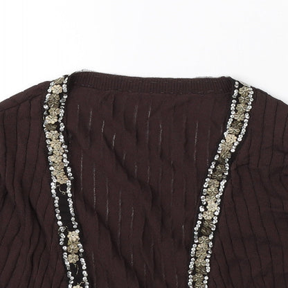 Clanline Girls Brown   Cape Jumper Size 12-13 Years
