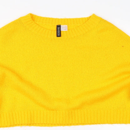 Divided Womens Yellow   Shrug Jumper Size M