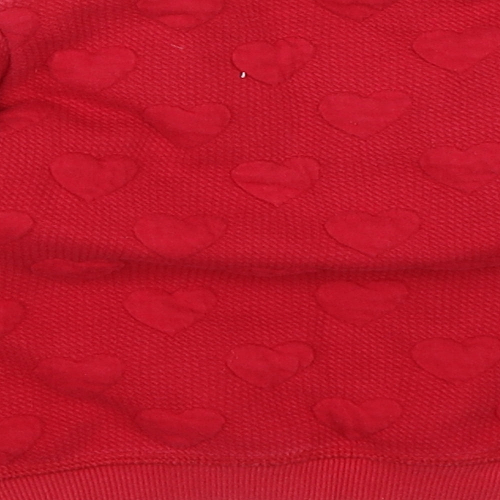 H&M Girls Red   Pullover Jumper Size 3-6 Months