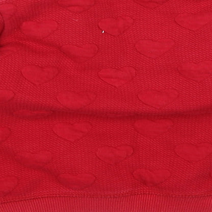 H&M Girls Red   Pullover Jumper Size 3-6 Months