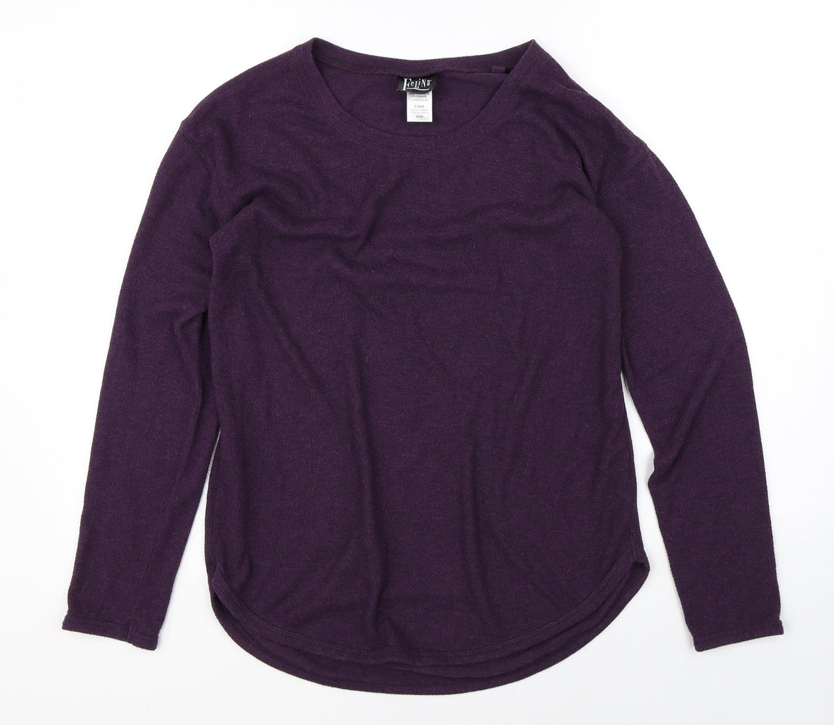 Felina Womens Purple   Pullover Jumper Size S