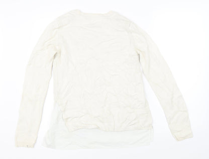 Just Jeans Womens White   Pullover Jumper Size XS