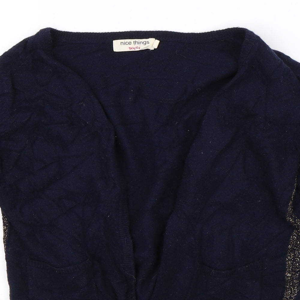 nice things Girls Blue   Cardigan Jumper Size 10 Years