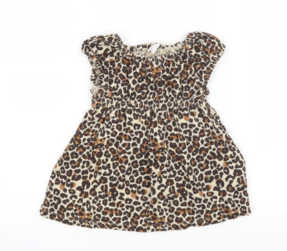 H&M Baby Brown Animal Print  A-Line  Size 12-18 Months