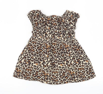 H&M Baby Brown Animal Print  A-Line  Size 12-18 Months