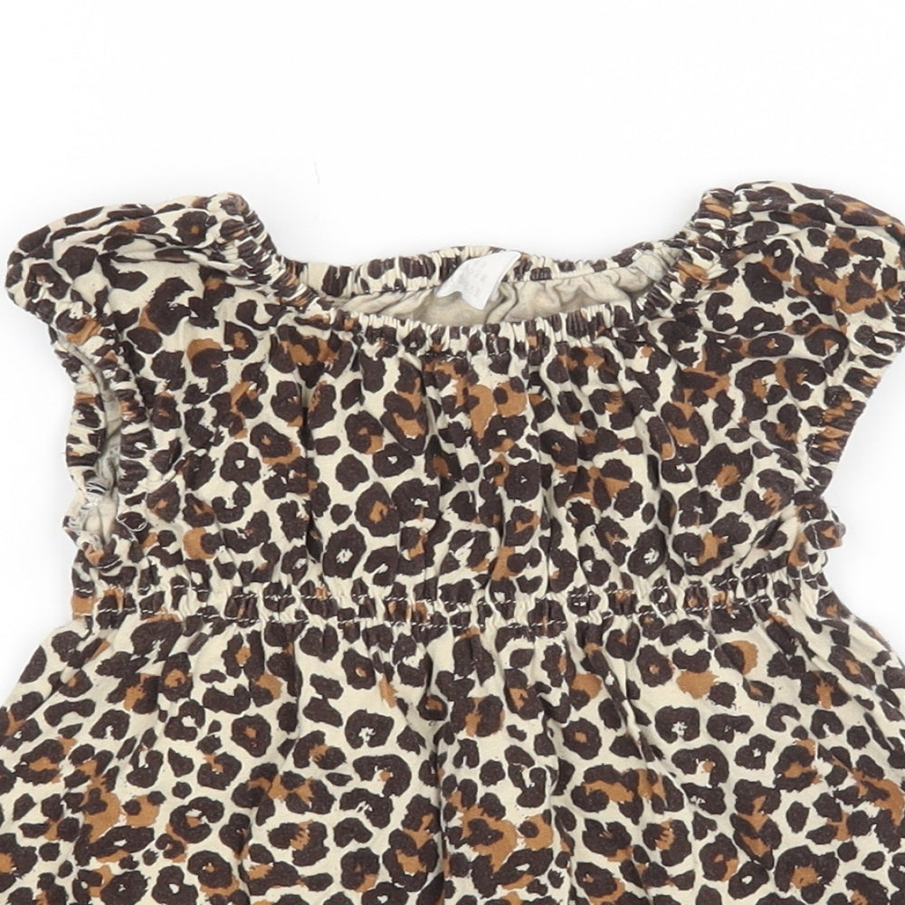H&M Baby Brown Animal Print  A-Line  Size 12-18 Months