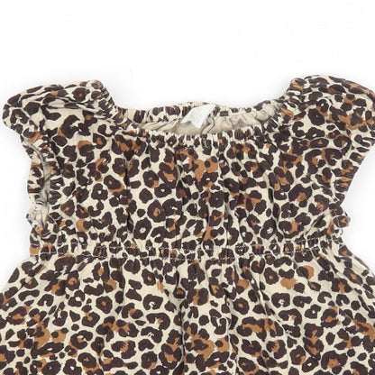 H&M Baby Brown Animal Print  A-Line  Size 12-18 Months