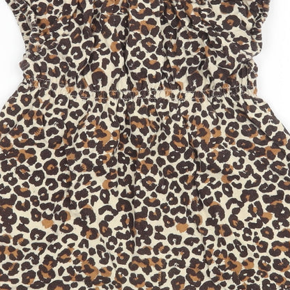 H&M Baby Brown Animal Print  A-Line  Size 12-18 Months