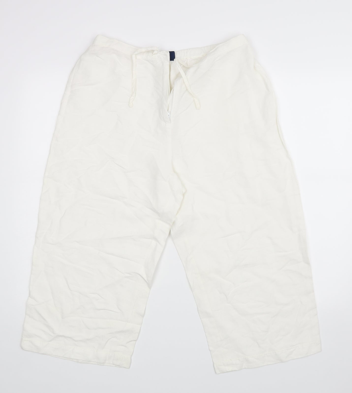 Womens UK Size 14 Casual Club Regular Fit  White Trousers