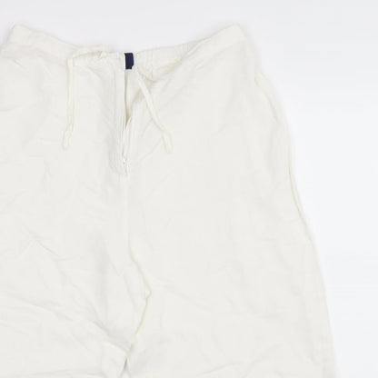 Womens UK Size 14 Casual Club Regular Fit  White Trousers